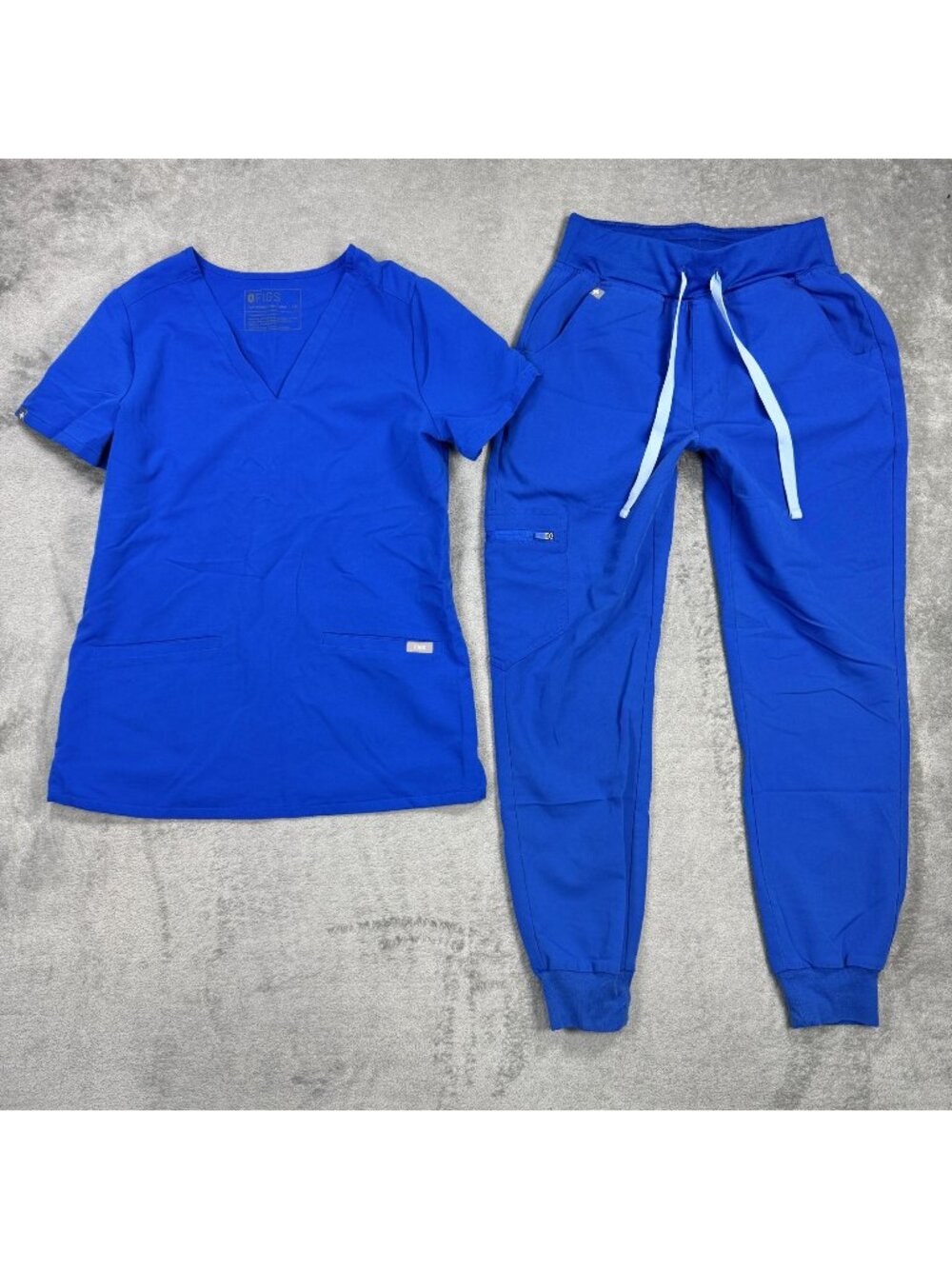 FIGS Scrub Set XS Technical Collection Matching Top & Jogger Pants Medical Nurse